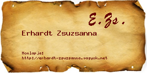 Erhardt Zsuzsanna névjegykártya