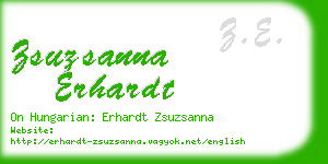 zsuzsanna erhardt business card